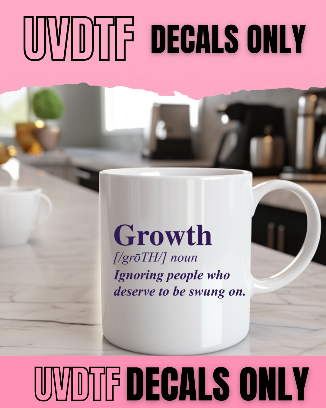 Growth Definition | UV DTF Decal β 10 Pack