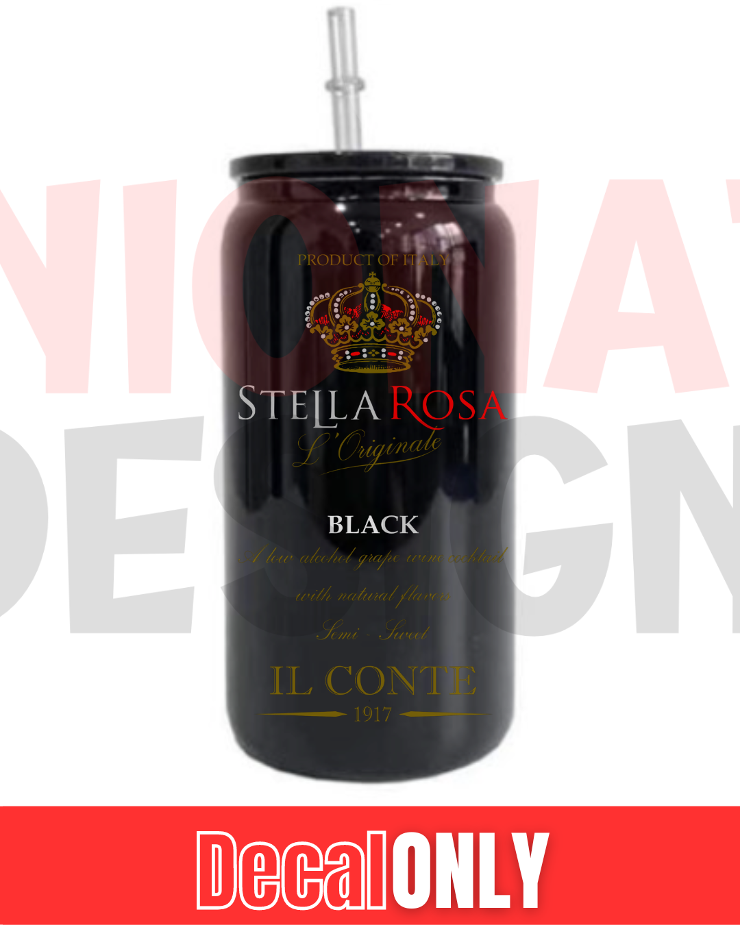 4" Stella Rose Novelty wine Decals