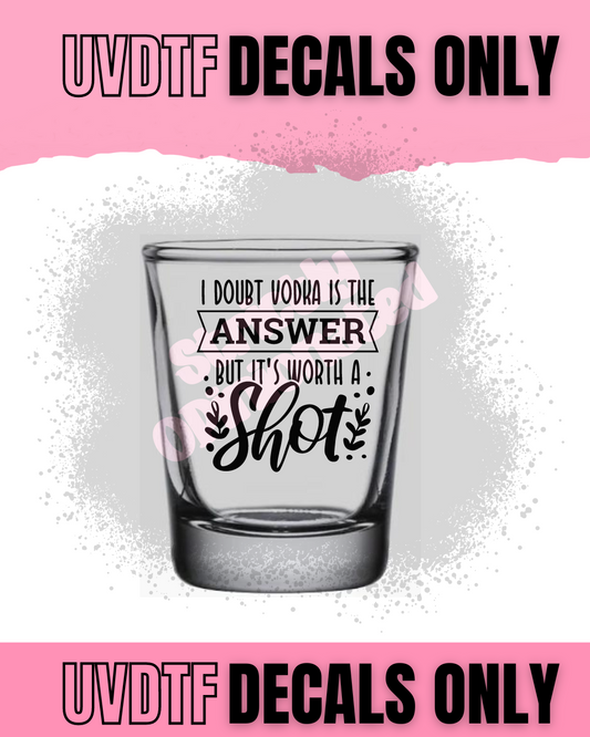 2" I Doubt Vodka is the Answer but....
