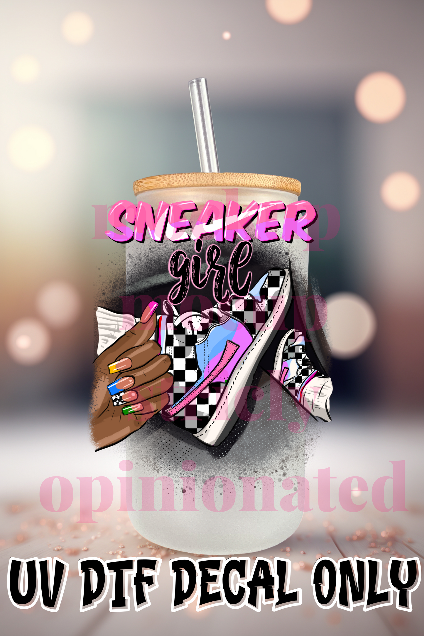 Sneaker Girl Checkered SOD 198