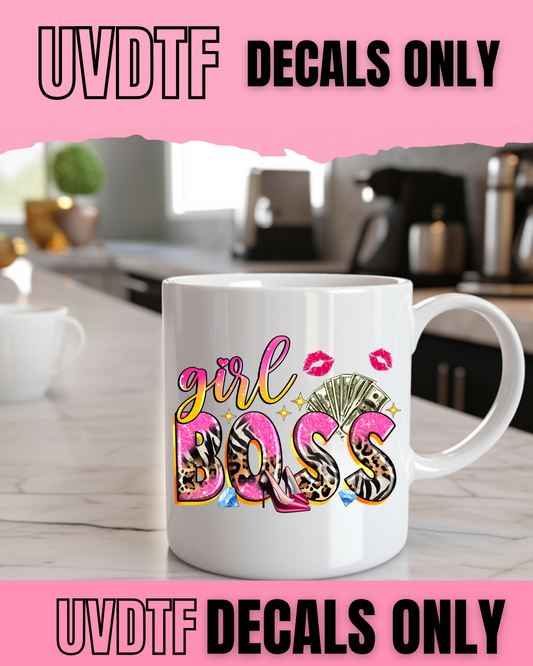Girl Boss UV DTF Decal – UVDTF Decals Only – SOD 98