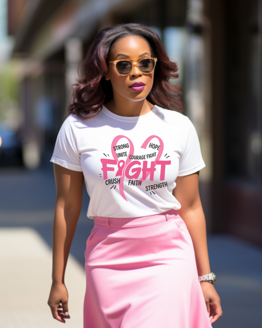 ✨ Breast Cancer Awareness "FIGHT" PNG ✨