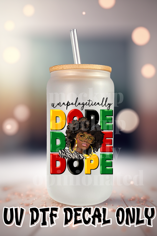 Dope Dope Dope ( Red and Green) Collection UVDTF DECAL SOD 64