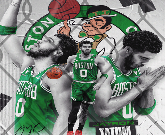 Boston Celtics Tatum 20 oz sublimation Transfer