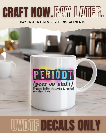 Periodt Definition Decal SOD 166