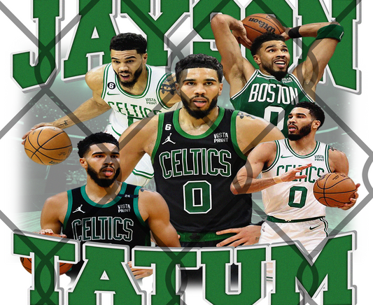 Boston Celtics Tatum 20 oz sublimation Transfer