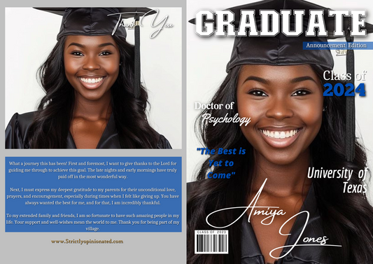 Graduation Magazine Editable Canva Template
